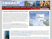 Tablet Screenshot of chicagoneighborhoods.cc